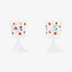 Wine glasses with strawberry print - 2 pcs