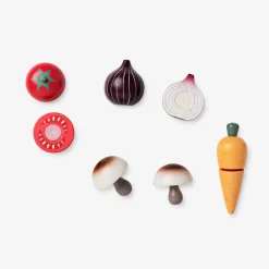 Wooden vegetable box playset