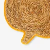 Woven cattail pumpkin placemat - 33 cm