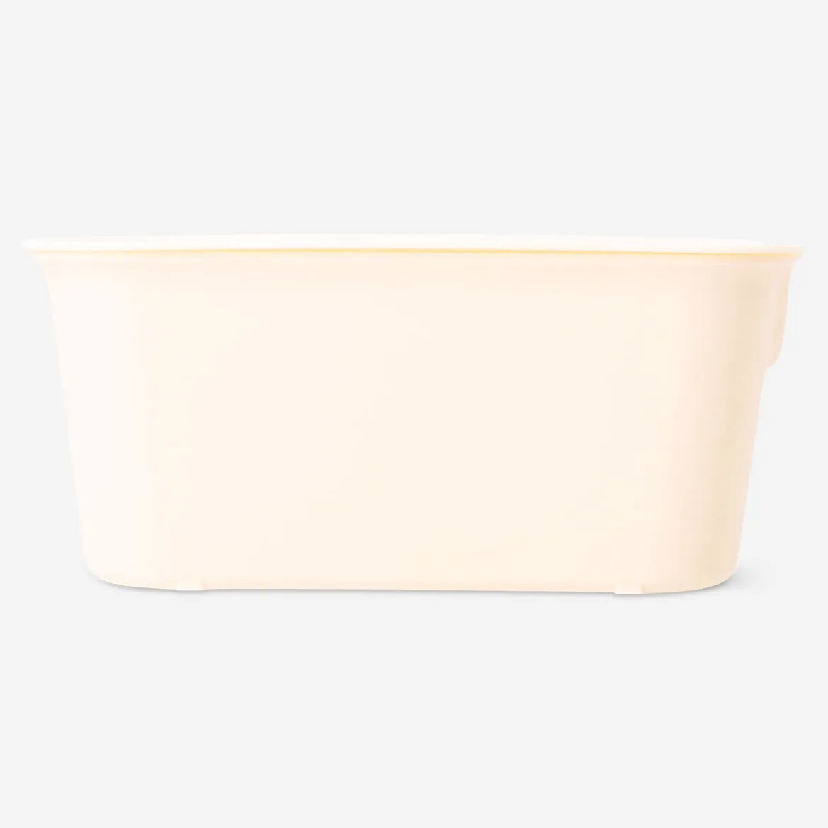 Yellow storage box with lid - 13x19 cm