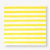 Yellow striped fabric napkins - 2 pcs