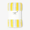 Yellow striped towel - 70x120 cm